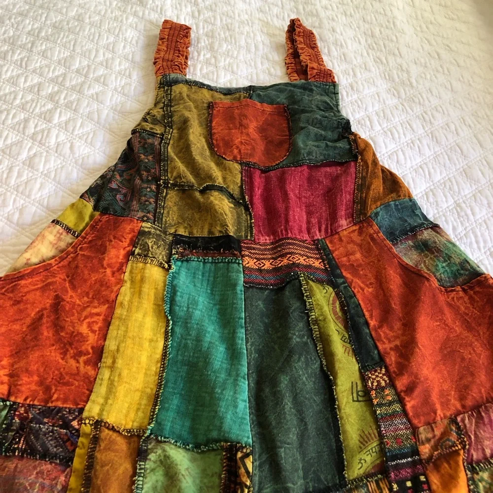 Kathmandu Imports Multicolor Patchwork Jumpsuit